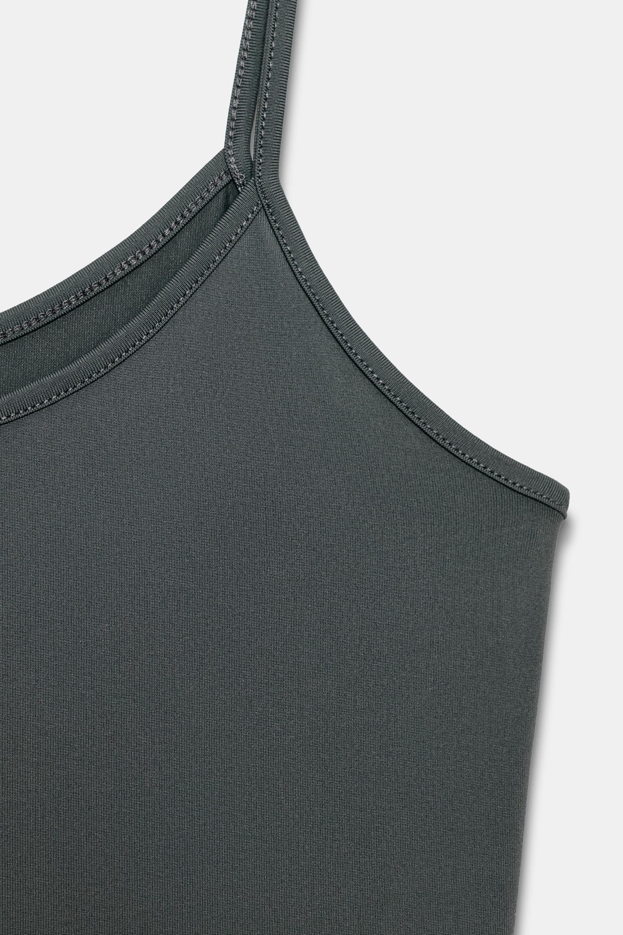 FINE STRAP POLYAMIDE T-SHIRT